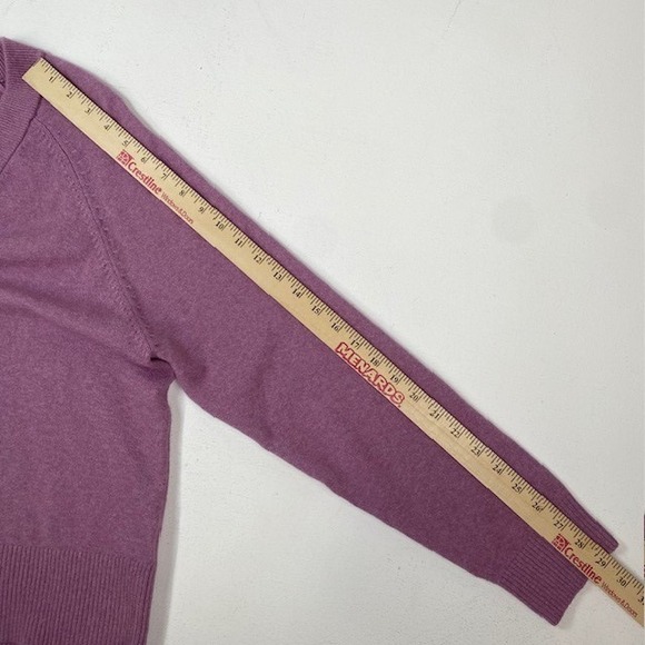 Faherty Womens Cardigan Sweater Size L Purple Knit V Neck Organic Cotton Blend‎ - Picture 5 of 7